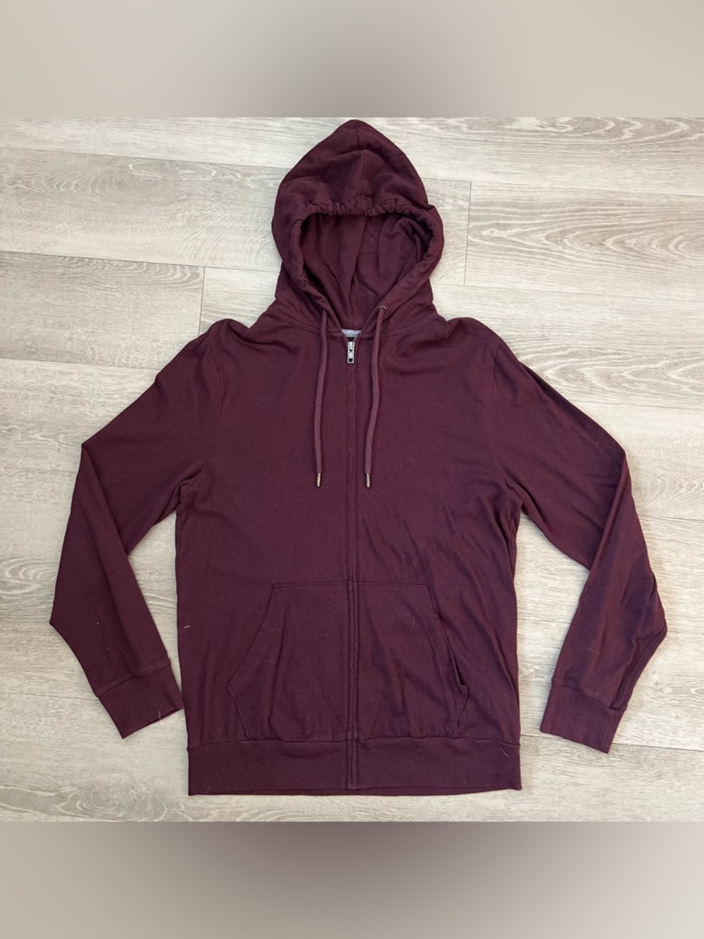 Old Navy Maroon Full-Zip Hoodie